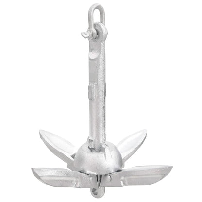 Ancora Pieghevole Argento 0,7 kg in Ghisa Zincata a Caldo - homemem39