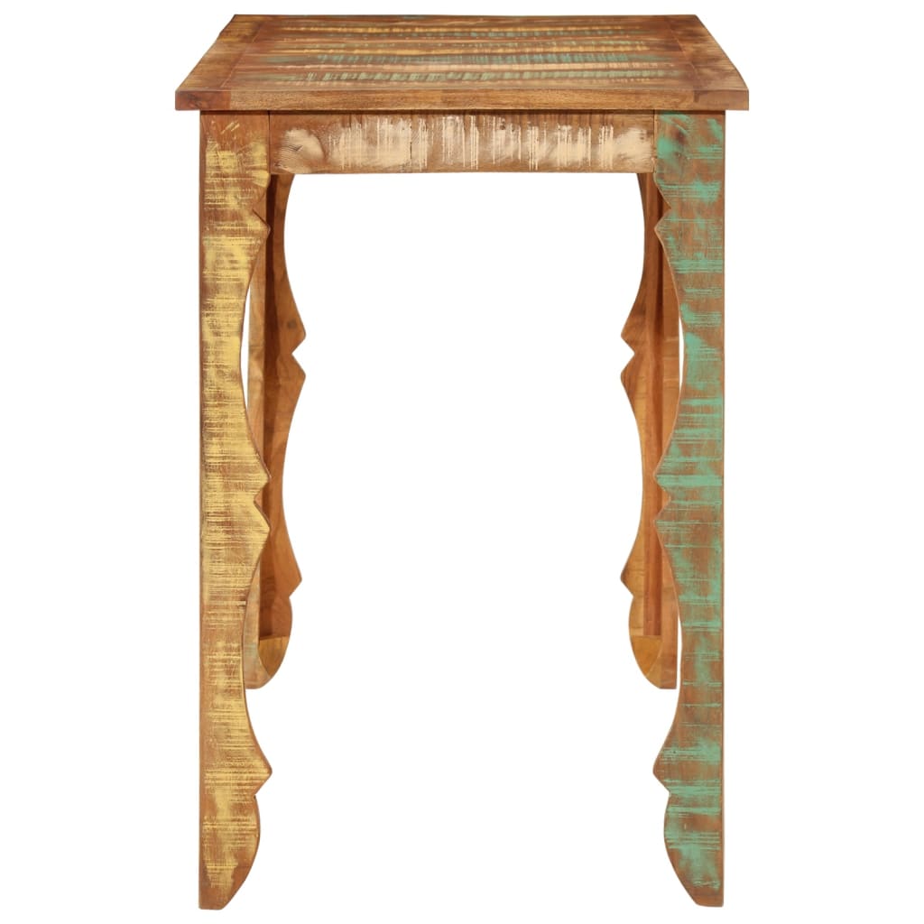 Tavolo da Pranzo 110x52x76 cm in Legno Massello di Recupero | homemem39