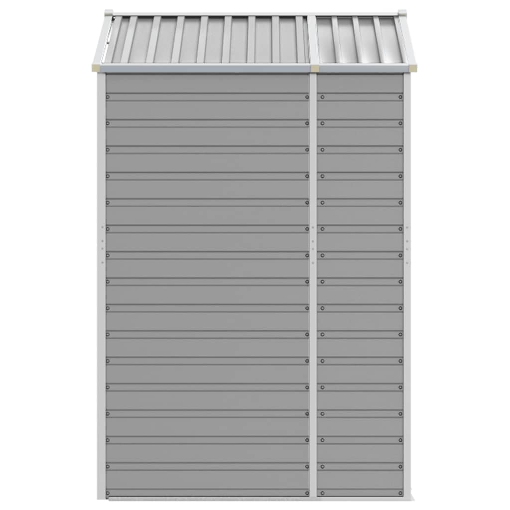 Capanno da Giardino Grigio Chiaro 191x130x198cm Acciaio Zincato - homemem39
