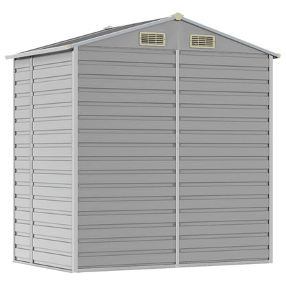 Capanno da Giardino Grigio Chiaro 191x130x198cm Acciaio Zincato - homemem39