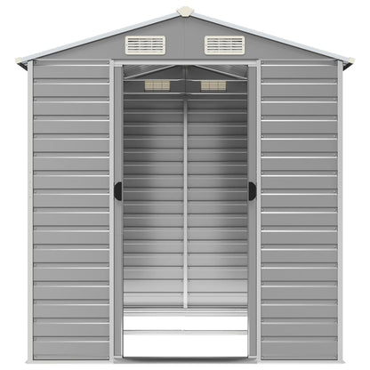 Capanno da Giardino Grigio Chiaro 191x215x198cm Acciaio Zincato - homemem39