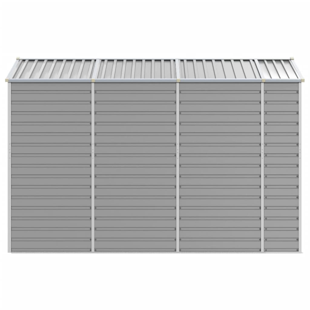 Capanno da Giardino Grigio Chiaro 191x300x198cm Acciaio Zincato - homemem39