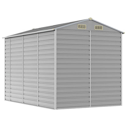 Capanno da Giardino Grigio Chiaro 191x300x198cm Acciaio Zincato - homemem39