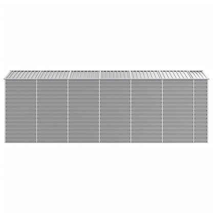 Capanno da Giardino Grigio Chiaro 191x555x198cm Acciaio Zincato - homemem39