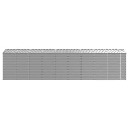 Casetta da giardino grigio chiaro 191x810x198 cm in acciaio zincato | homemem39