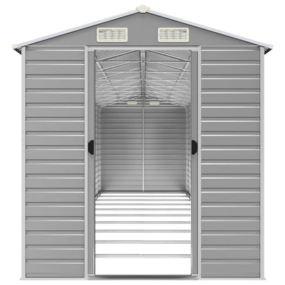 Casetta da giardino grigio chiaro 191x895x198 cm in acciaio zincato | homemem39
