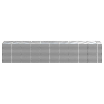 Casetta da giardino grigio chiaro 191x895x198 cm in acciaio zincato | homemem39