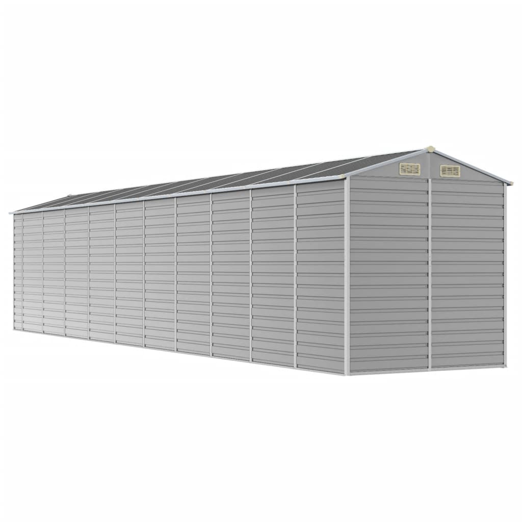 Capanno da Giardino Grigio Chiaro 191x895x198cm Acciaio Zincato - homemem39