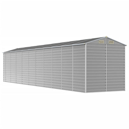 Capanno da Giardino Grigio Chiaro 191x895x198cm Acciaio Zincato - homemem39