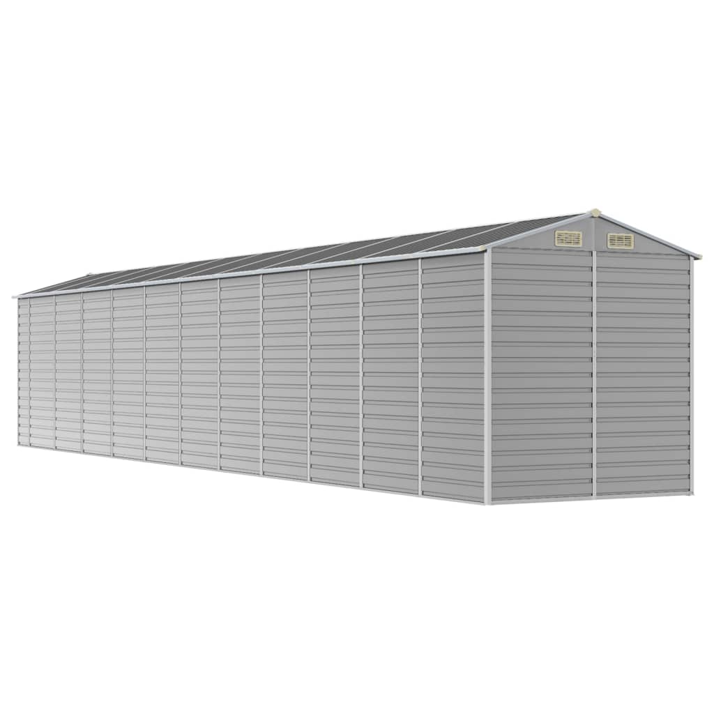 Capanno da Giardino Grigio Chiaro 191x980x198cm Acciaio Zincato - homemem39