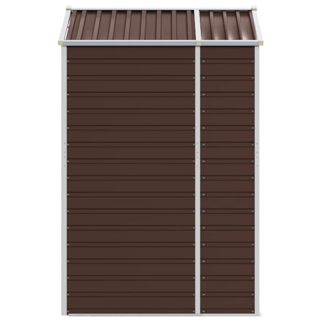 Capanno da Giardino Marrone 191x130x198 cm in Acciaio Zincato - homemem39
