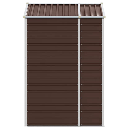 Capanno da Giardino Marrone 191x130x198 cm in Acciaio Zincato - homemem39
