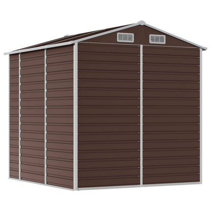 Capanno da Giardino Marrone 191x215x198 cm in Acciaio Zincato - homemem39