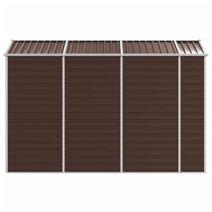 Capanno da Giardino Marrone 191x300x198 cm in Acciaio Zincato - homemem39