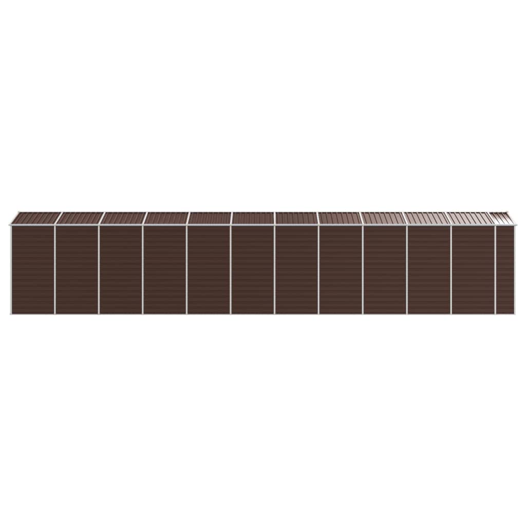 Capanno da Giardino Marrone 191x980x198 cm in Acciaio Zincato | homemem39