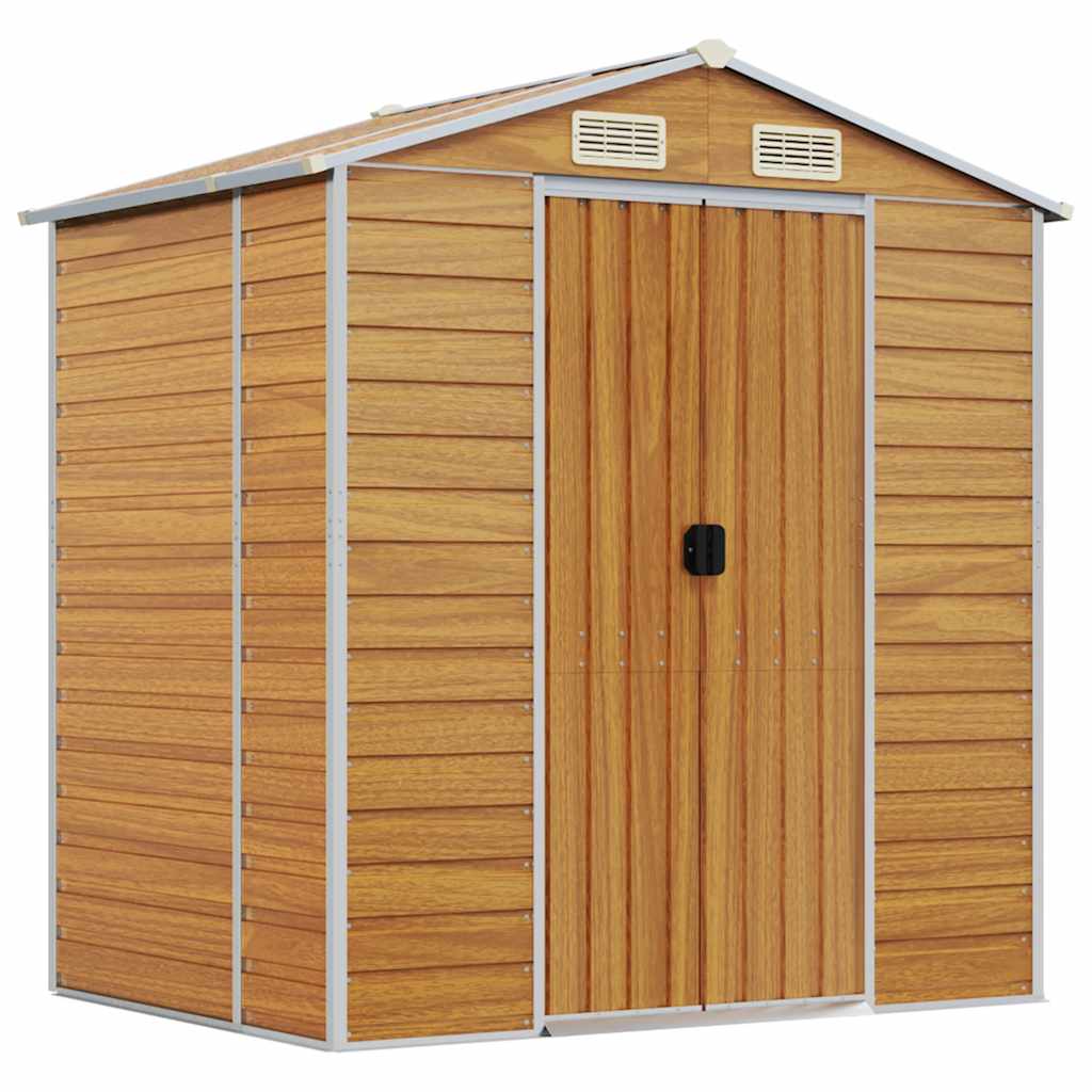 Capanno Giardino Marrone Chiaro 191x130x198cm Acciaio Zincato | homemem39