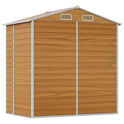 Capanno Giardino Marrone Chiaro 191x130x198cm Acciaio Zincato - homemem39