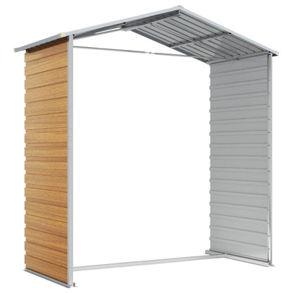 Capanno Giardino Marrone Chiaro 191x130x198cm Acciaio Zincato - homemem39