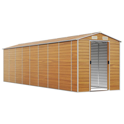Capanno Giardino Marrone Chiaro 191x725x198cm Acciaio Zincato | homemem39