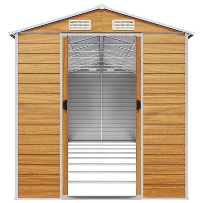 Capanno Giardino Marrone Chiaro 191x725x198cm Acciaio Zincato - homemem39