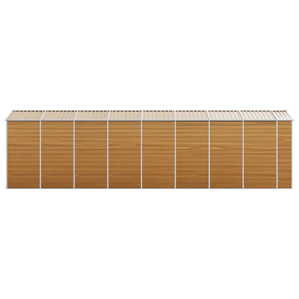 Capanno Giardino Marrone Chiaro 191x725x198cm Acciaio Zincato | homemem39