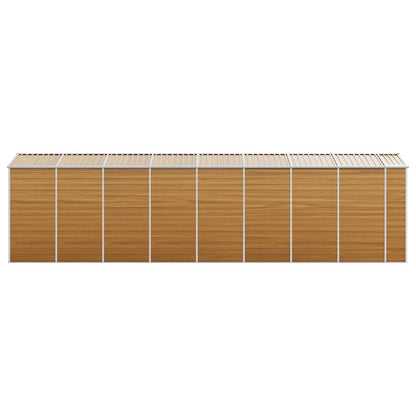Capanno Giardino Marrone Chiaro 191x725x198cm Acciaio Zincato | homemem39