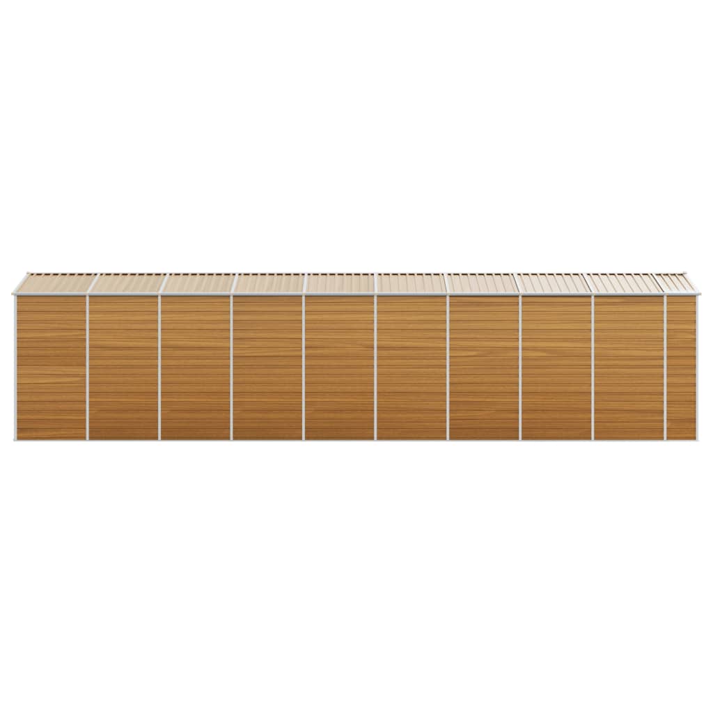Capanno Giardino Marrone Chiaro 191x810x198cm Acciaio Zincato - homemem39