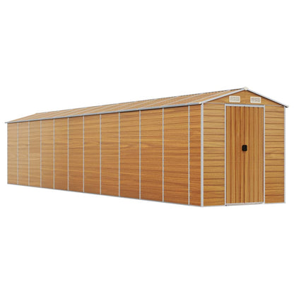 Capanno Giardino Marrone Chiaro 191x980x198cm Acciaio Zincato - homemem39