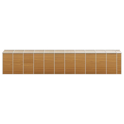 Capanno Giardino Marrone Chiaro 191x980x198cm Acciaio Zincato - homemem39