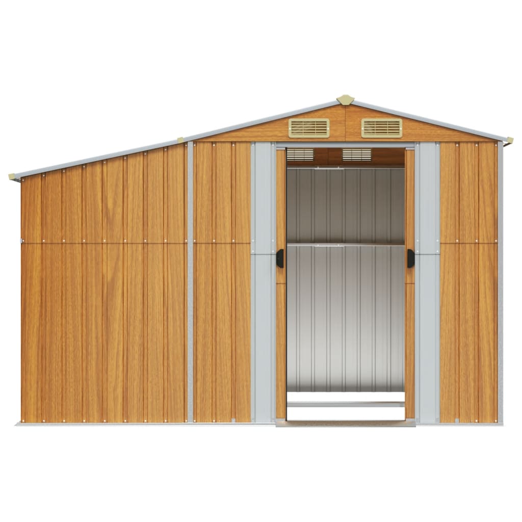 Capanno Giardino Marrone Chiaro 277x192,5x179cm Acciaio Zincato - homemem39