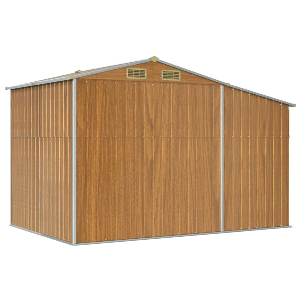 Capanno Giardino Marrone Chiaro 277x192,5x179cm Acciaio Zincato - homemem39