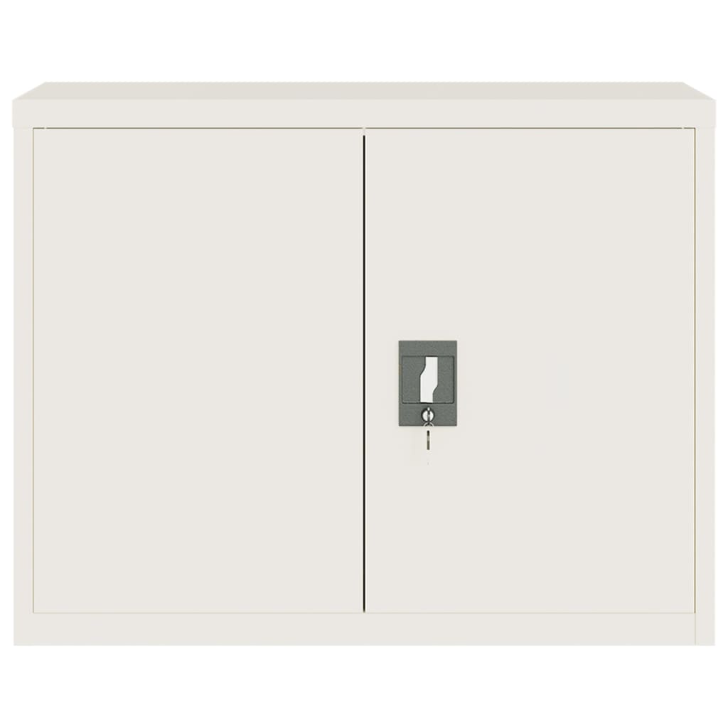 Armadio Classificatore Bianco 90x40x110 cm in Acciaio | homemem39
