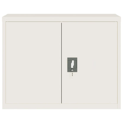 Armadio Classificatore Bianco 90x40x110 cm in Acciaio | homemem39