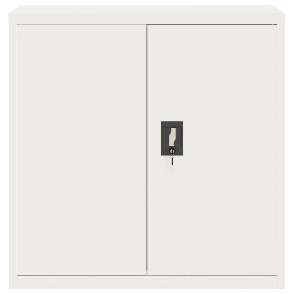 Armadio Classificatore Bianco 90x40x130 cm in Acciaio | homemem39