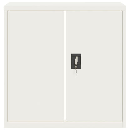 Armadio Classificatore Bianco 90x40x130 cm in Acciaio | homemem39