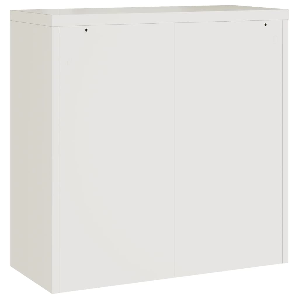 Armadio Classificatore Bianco 90x40x130 cm in Acciaio | homemem39