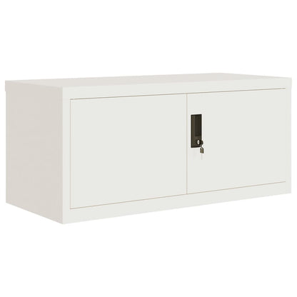 Armadio Classificatore Bianco 90x40x145 cm in Acciaio | homemem39