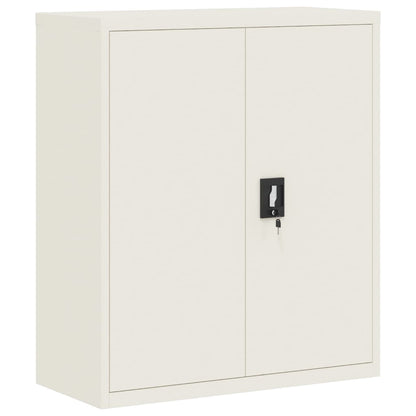 Armadio Classificatore Bianco 90x40x145 cm in Acciaio | homemem39