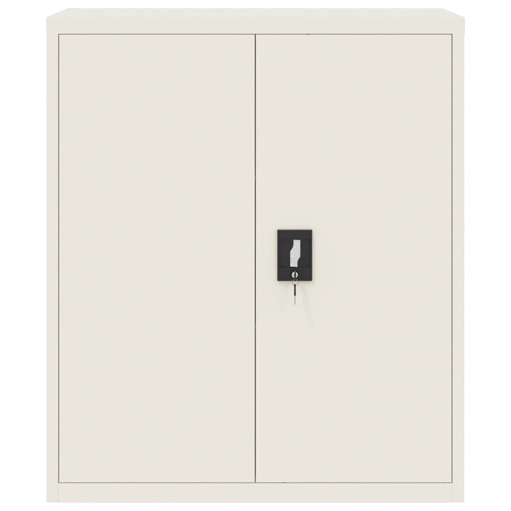 Armadio Classificatore Bianco 90x40x145 cm in Acciaio | homemem39