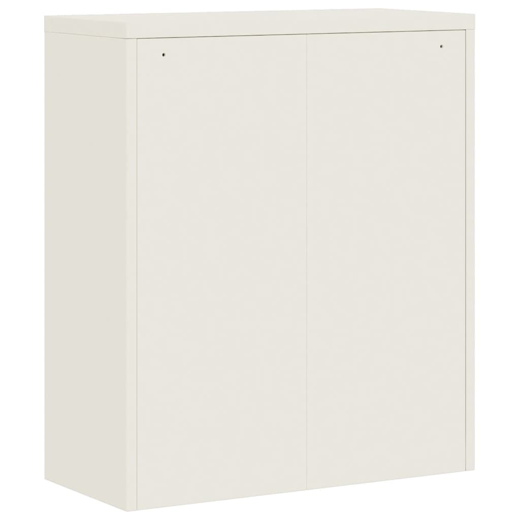 Armadio Classificatore Bianco 90x40x145 cm in Acciaio | homemem39