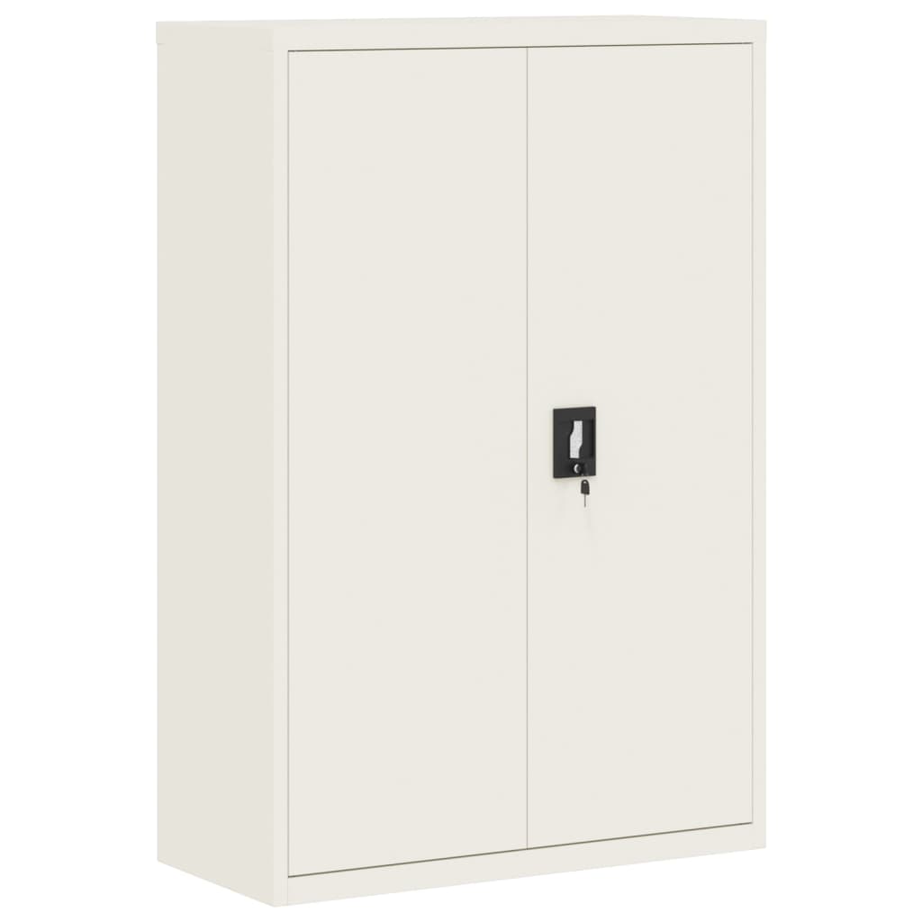 Armadio Classificatore Bianco 90x40x180 cm in Acciaio | homemem39