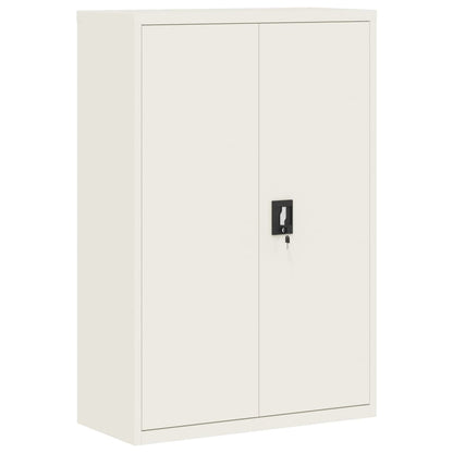 Armadio Classificatore Bianco 90x40x180 cm in Acciaio | homemem39
