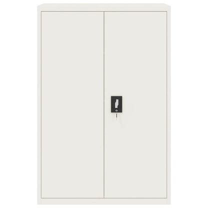Armadio Classificatore Bianco 90x40x180 cm in Acciaio | homemem39
