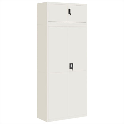 Armadio Classificatore Bianco 90x40x220 cm in Acciaio | homemem39