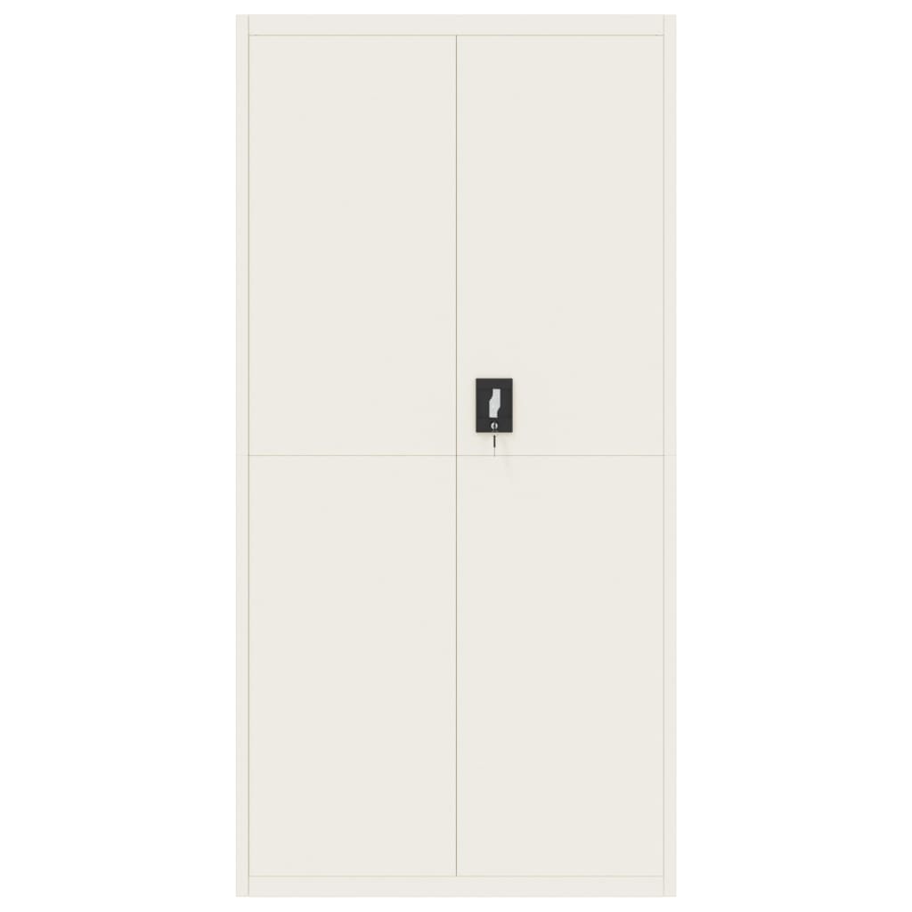 Armadio Classificatore Bianco 90x40x220 cm in Acciaio | homemem39