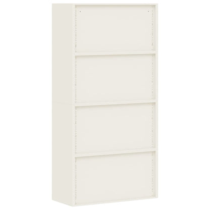 Armadio Classificatore Bianco 90x40x220 cm in Acciaio | homemem39