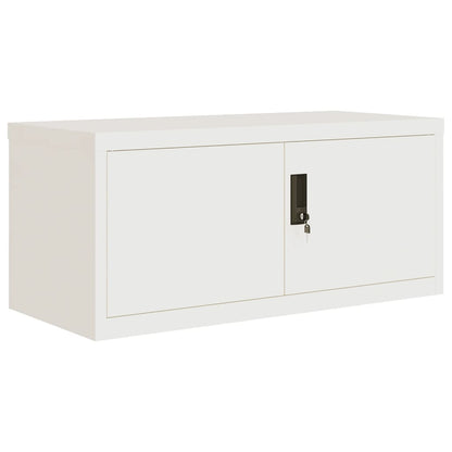 Armadio Classificatore Bianco 90x40x240 cm in Acciaio | homemem39