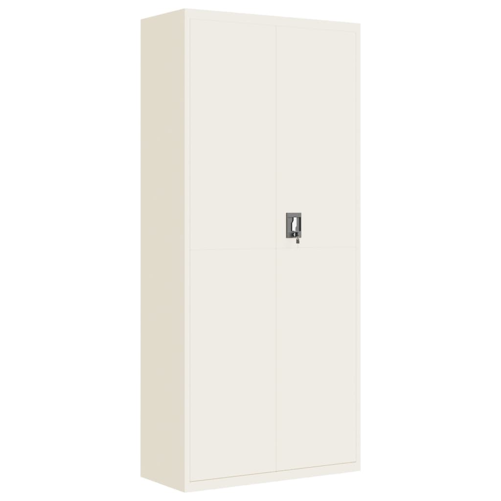 Armadio Classificatore Bianco 90x40x240 cm in Acciaio | homemem39