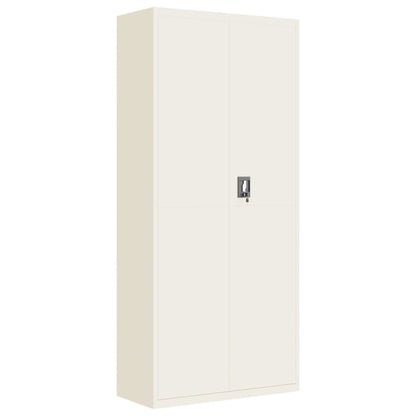 Armadio Classificatore Bianco 90x40x240 cm in Acciaio | homemem39