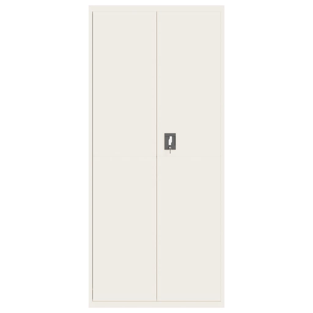 Armadio Classificatore Bianco 90x40x240 cm in Acciaio | homemem39